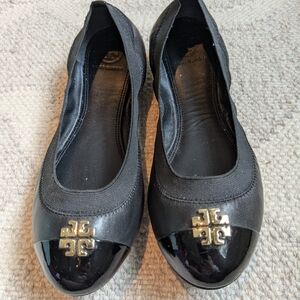 Tory Burch Black Ballet Flats